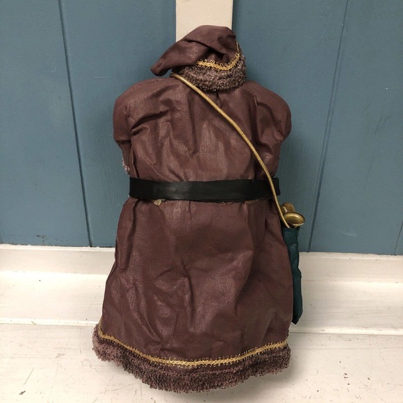 Vtg Paper Mache Robed Taiwan‎ Rustic Old World Santa 10” Christmas decoration - Picture 5 of 6